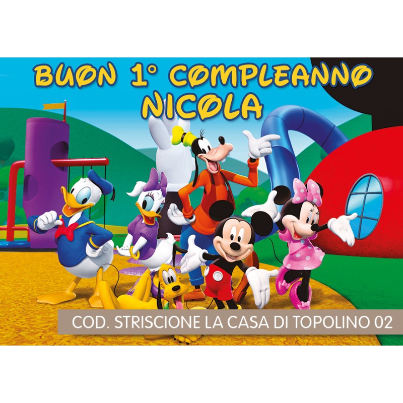 La Casa di Topolino inviti stampabili personalizzati