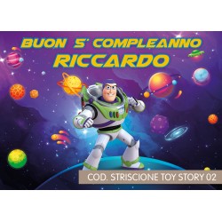 Striscione Toy story - 02 - carta cm 140x100 personalizzato