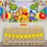 Striscione Winnie the Pooh - 02 - carta cm 140x100 personalizzato