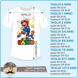 T-shirt Mario Bros - 02 - personalizzata