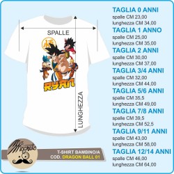 T-shirt Dragon Ball - 01 - personalizzata