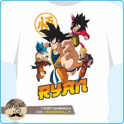 T-shirt Dragon Ball - 01 - personalizzata