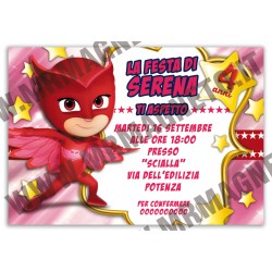 Inviti festa Pj mask super pigiamini - 03