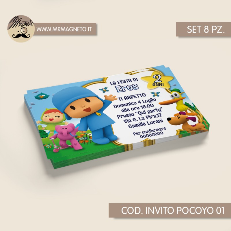 Inviti festa Pocoyo - 01