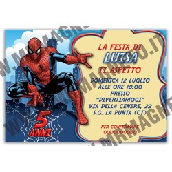 Inviti festa Spiderman - 02