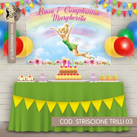 Striscione Trilli - 03 - carta cm 140x100 personalizzato