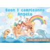 Striscione Arca di Noè - 03 - carta cm 140x100 personalizzato