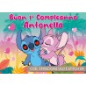 Striscione Lilo e Stitch - 04 - carta cm 140x100 personalizzato