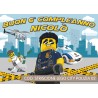 Striscione Lego city polizia - 02 - carta cm 140x100 personalizzato