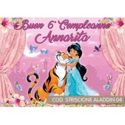 Striscione Aladdin - 04 - carta cm 140x100 personalizzato